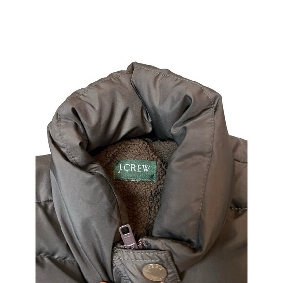 J.crew chocolate brown puffer vest size small - Picture 4 of 9